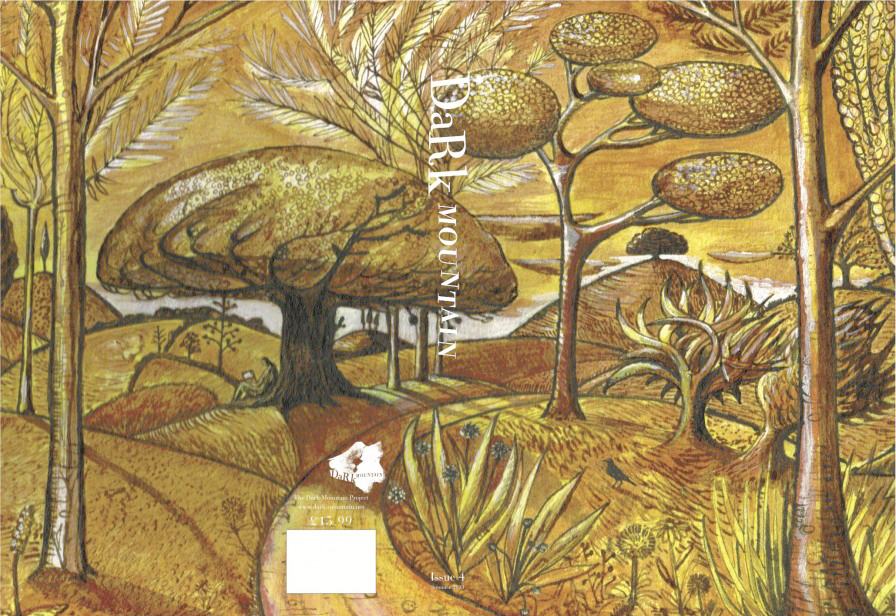 Dark Mountain 4 - Book Cover with Man on a Laptop (Early Morning)