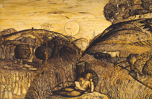 Samuel Palmer - The Valley Thick with Corn